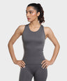 Pack of 2: Luna Seamless Tanks - Grey Stone & Eclipse Blue