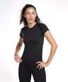 Pack of 2: Aria Seamless Tees - Black & Grey Stone