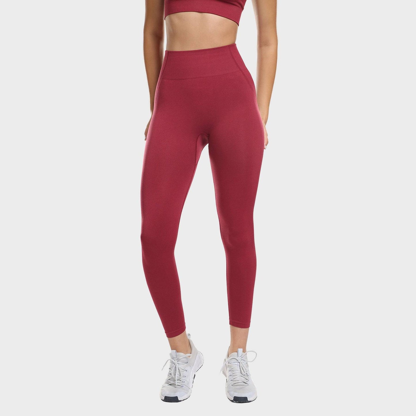 Nova Seamless Sculpt Leggings - Berry Red