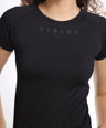 Aria Seamless Tee - Black