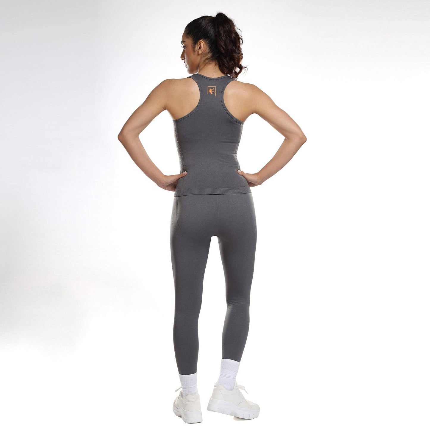 Luna Seamless Tank - Grey Stone