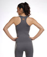 Pack of 2: Luna Seamless Tanks - Grey Stone & Eclipse Blue
