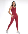 Luna Seamless Tank - Berry Red