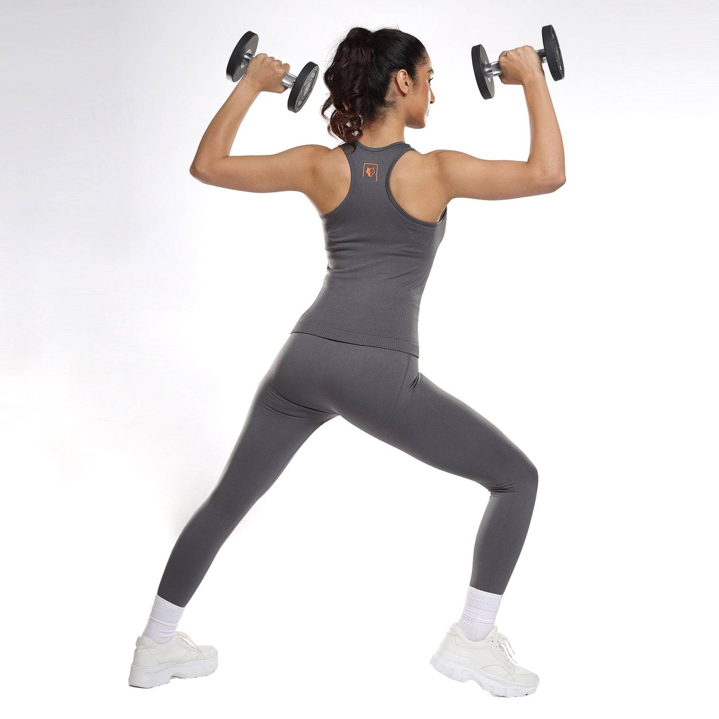 Luna Seamless Tank - Grey Stone