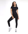 Aria Seamless Tee - Black
