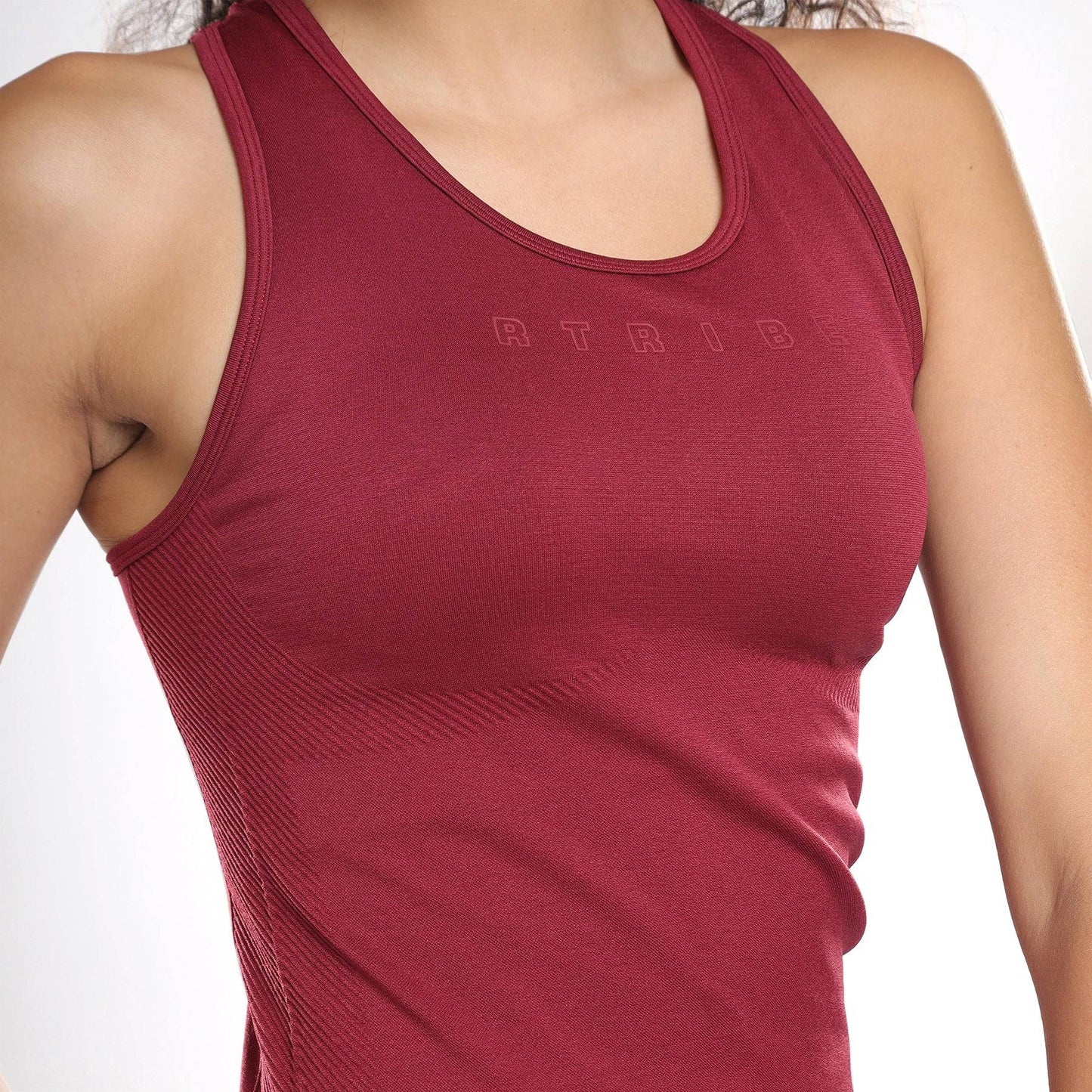 Luna Seamless Tank - Berry Red