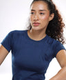 Aria Seamless Tee - Eclipse Blue