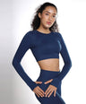 Celeste Long Sleeve Top - Eclipse Blue