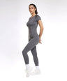 Aria Seamless Tee - Grey Stone