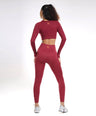 Celeste Long Sleeve Top - Berry Red