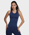 Pack of 2: Luna Seamless Tanks - Grey Stone & Eclipse Blue