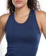 Luna Seamless Tank - Eclipse Blue