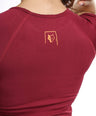 Aria Seamless Tee - Berry Red
