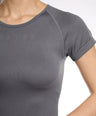 Aria Seamless Tee - Grey Stone