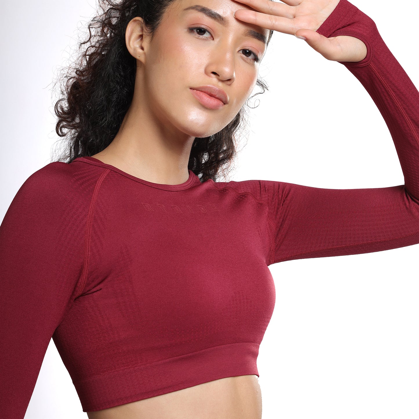 Celeste Long Sleeve Top - Berry Red