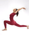 Aria Seamless Tee - Berry Red