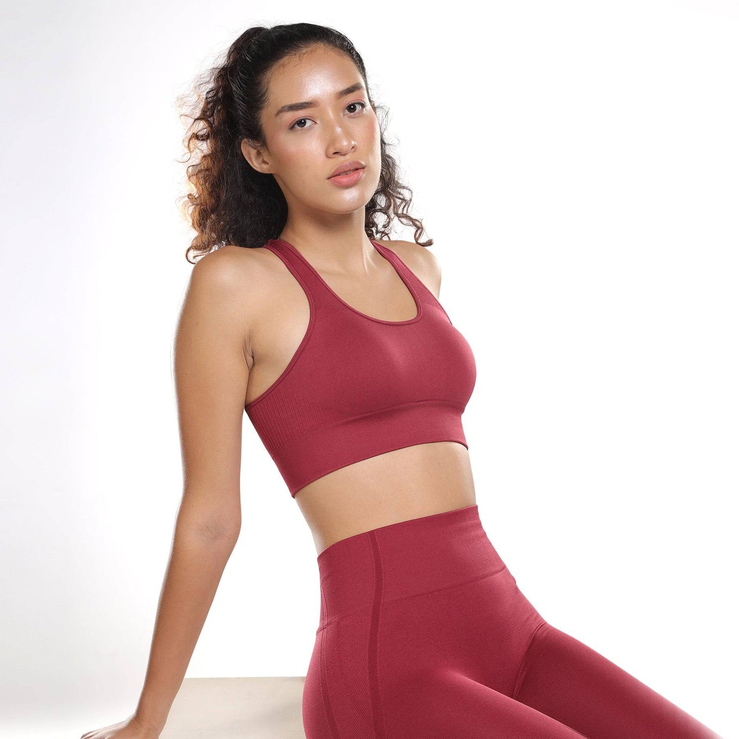 Astrid Performance Sports Bra - Berry Red