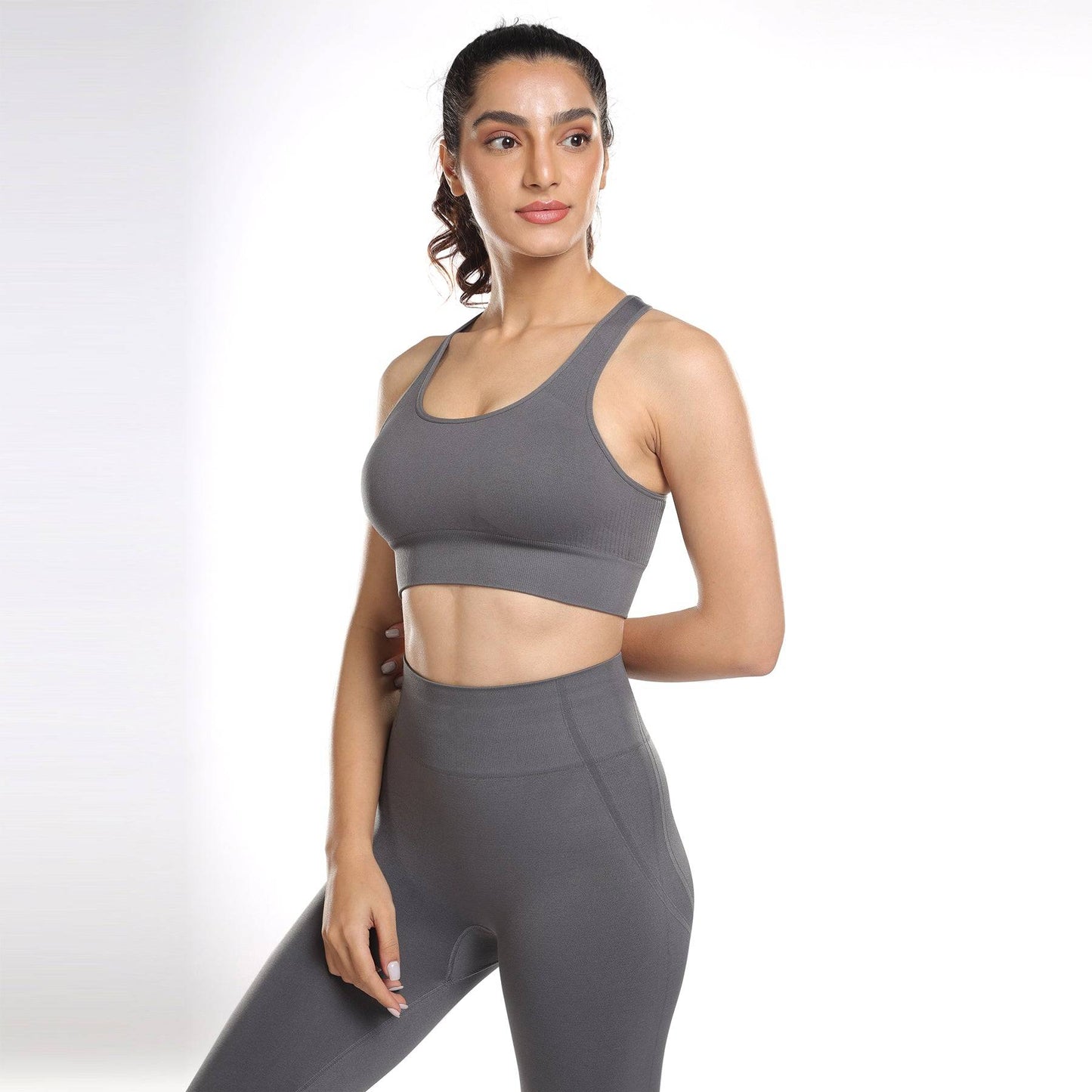 Astrid Performance Sports Bra - Grey Stone