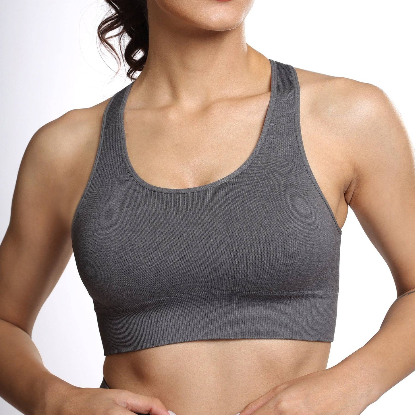 Astrid Performance Sports Bra - Grey Stone