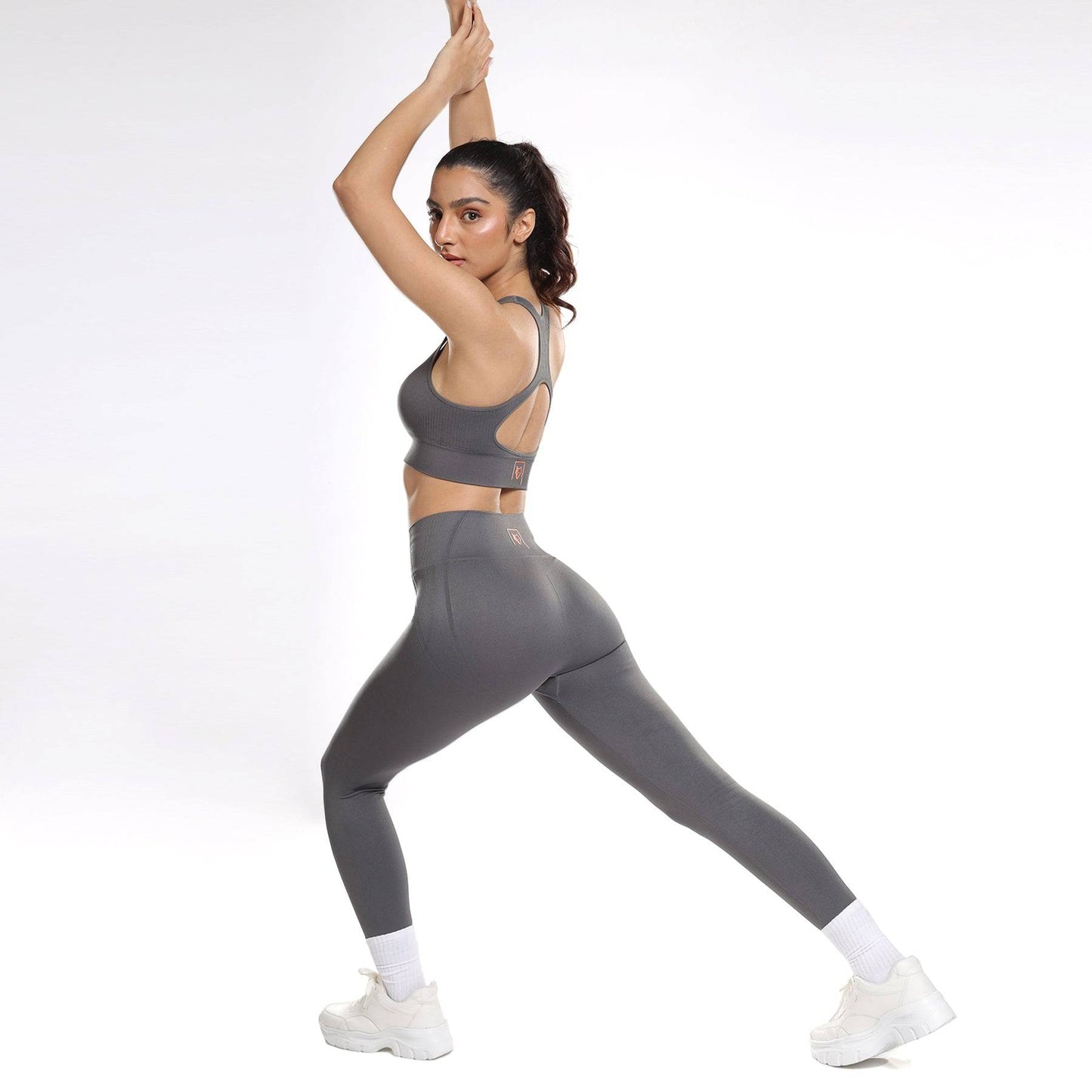 Astrid Performance Sports Bra - Grey Stone
