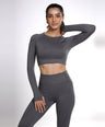 Celeste Long Sleeve Top - Grey Stone