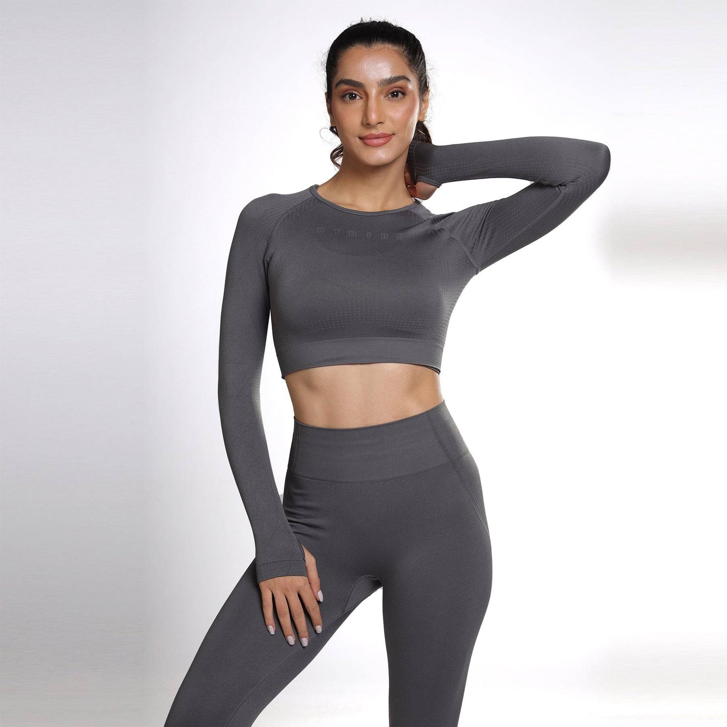 Celeste Long Sleeve Top - Grey Stone