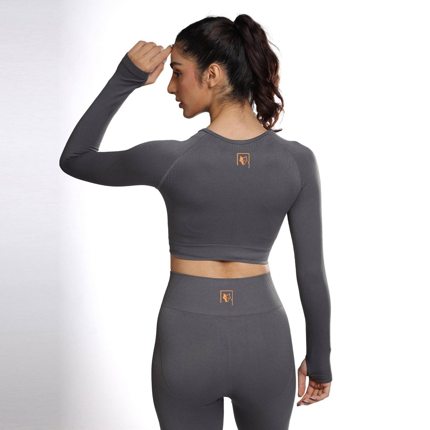 Celeste Long Sleeve Top - Grey Stone