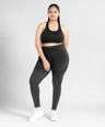 Eclipse Seamless Contour Leggings - Black Grey