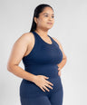 Luna Seamless Tank - Eclipse Blue