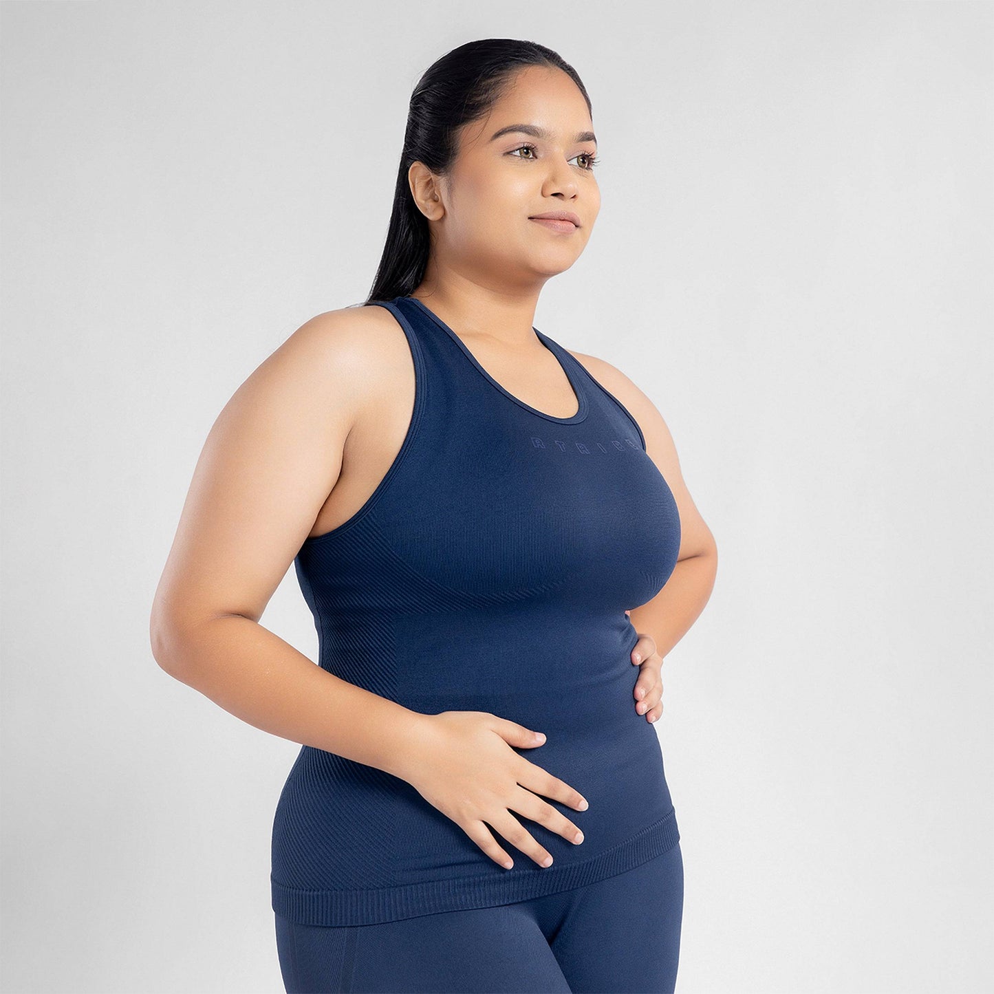 Luna Seamless Tank - Eclipse Blue