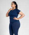 Aria Seamless Tee - Eclipse Blue