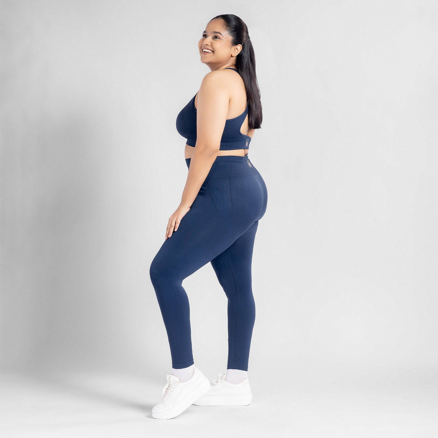 Nova Seamless Sculpt Leggings - Eclipse Blue
