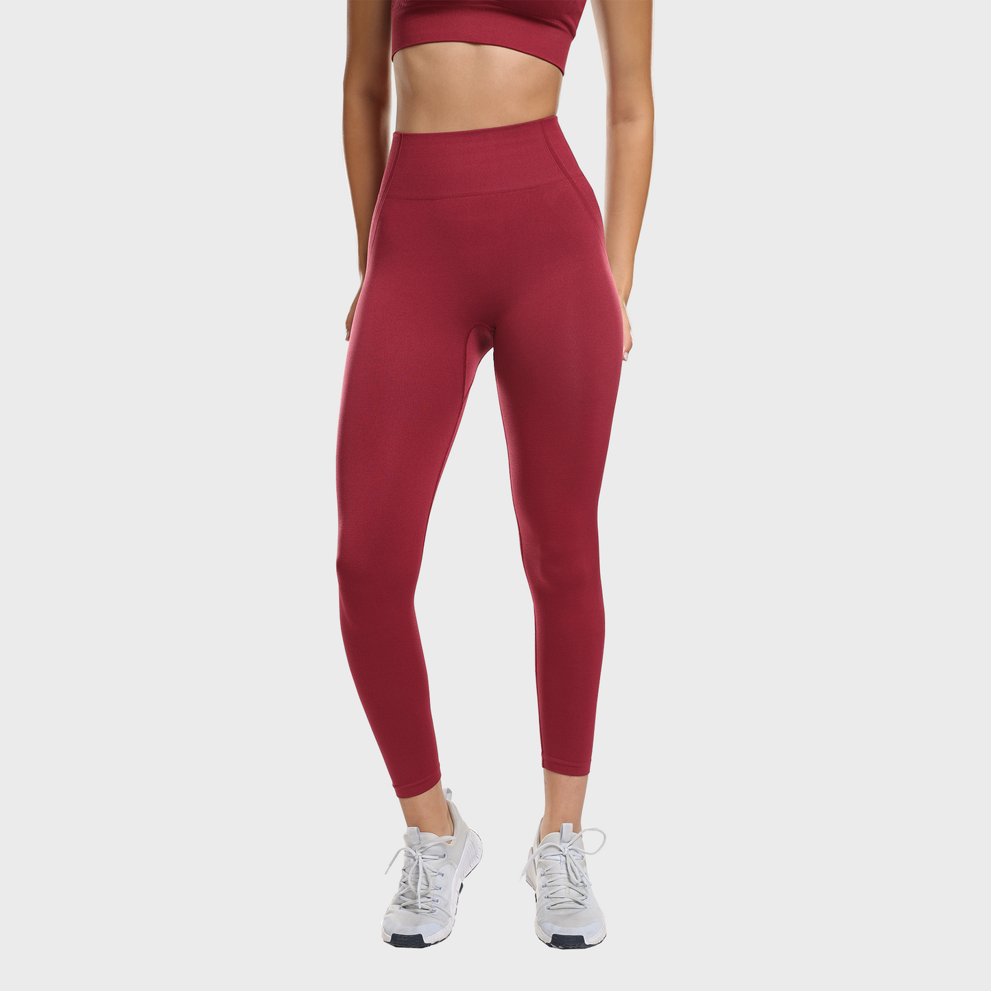 Nova Seamless Sculpt Leggings - Berry Red