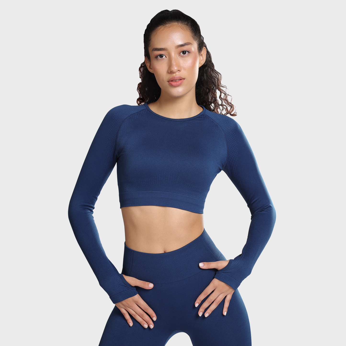 Celeste Long Sleeve Top - Eclipse Blue