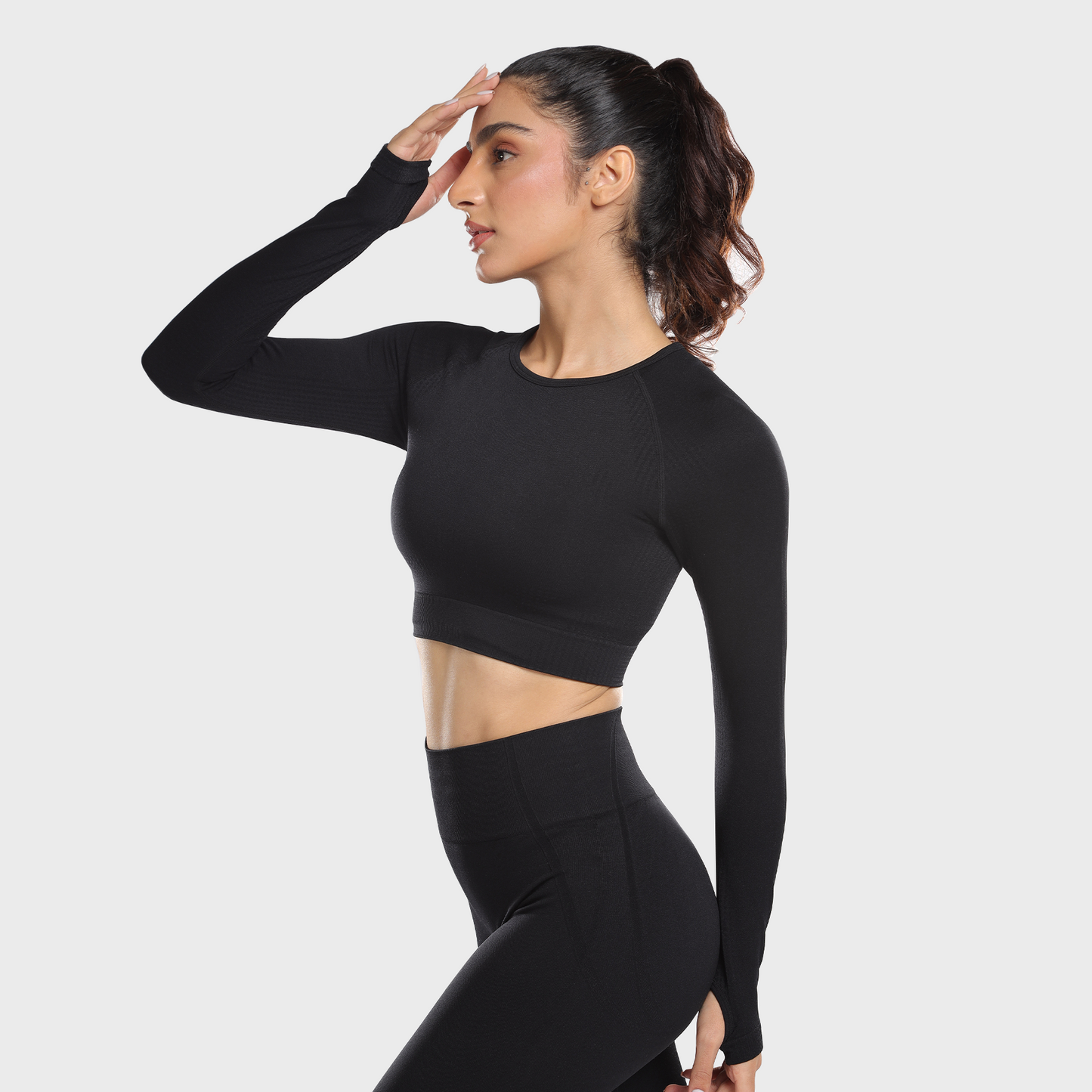 Celeste Long Sleeve Top - Black