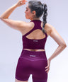 Apex Tank Top With Built-In Bra - Deep Plum