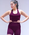 Apex Tank Top With Built-In Bra - Deep Plum