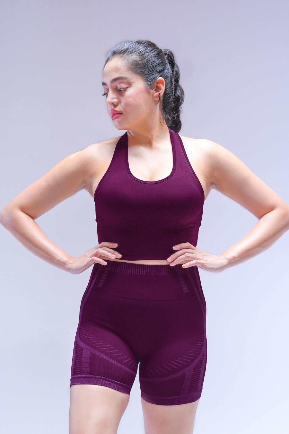 Apex Tank Top With Built-In Bra - Deep Plum