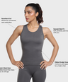 Luna Seamless Tank - Grey Stone