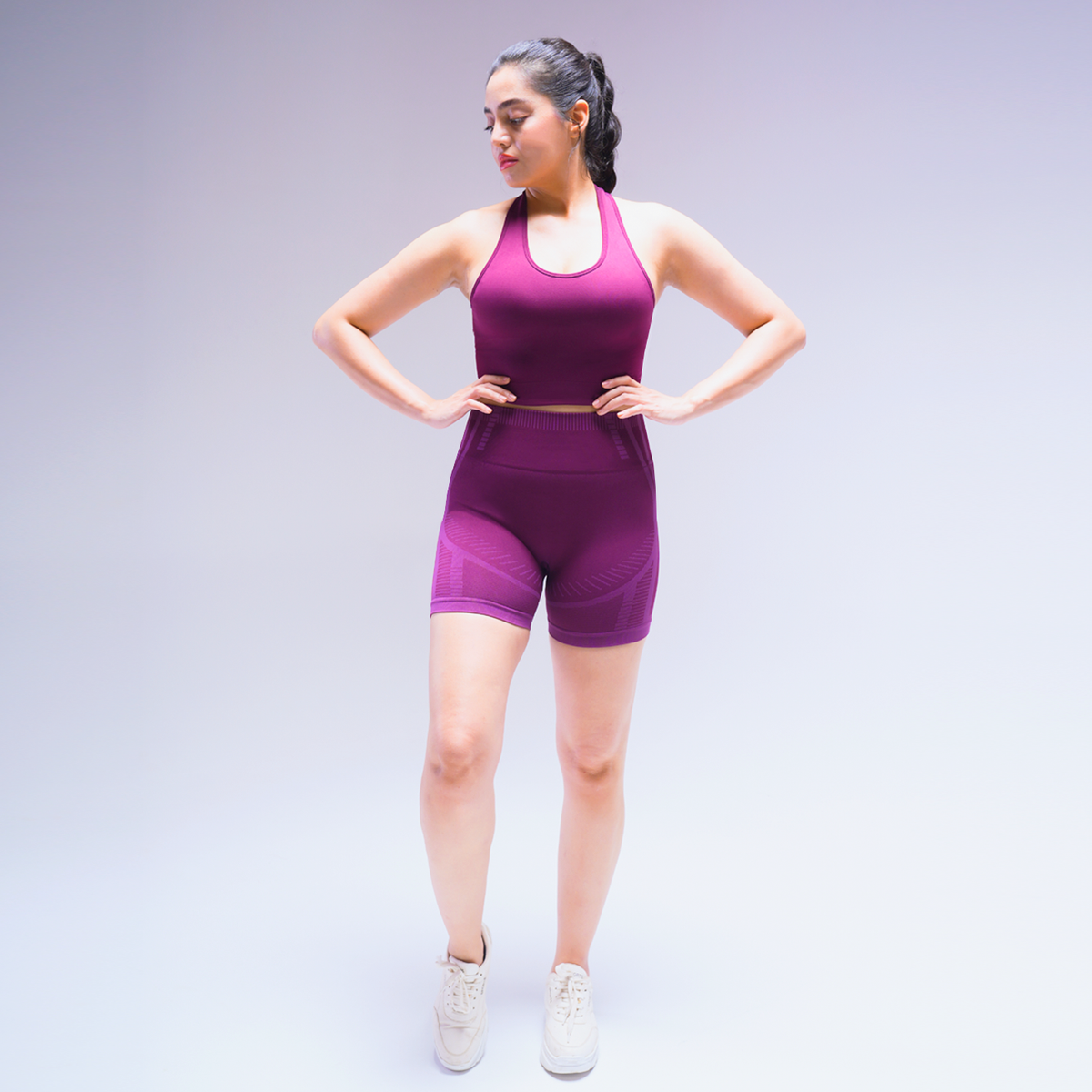 Apex Tank Top With Built-In Bra - Deep Plum