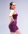 Apex Tank Top With Built-In Bra - Deep Plum