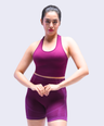 Apex Tank Top With Built-In Bra - Deep Plum