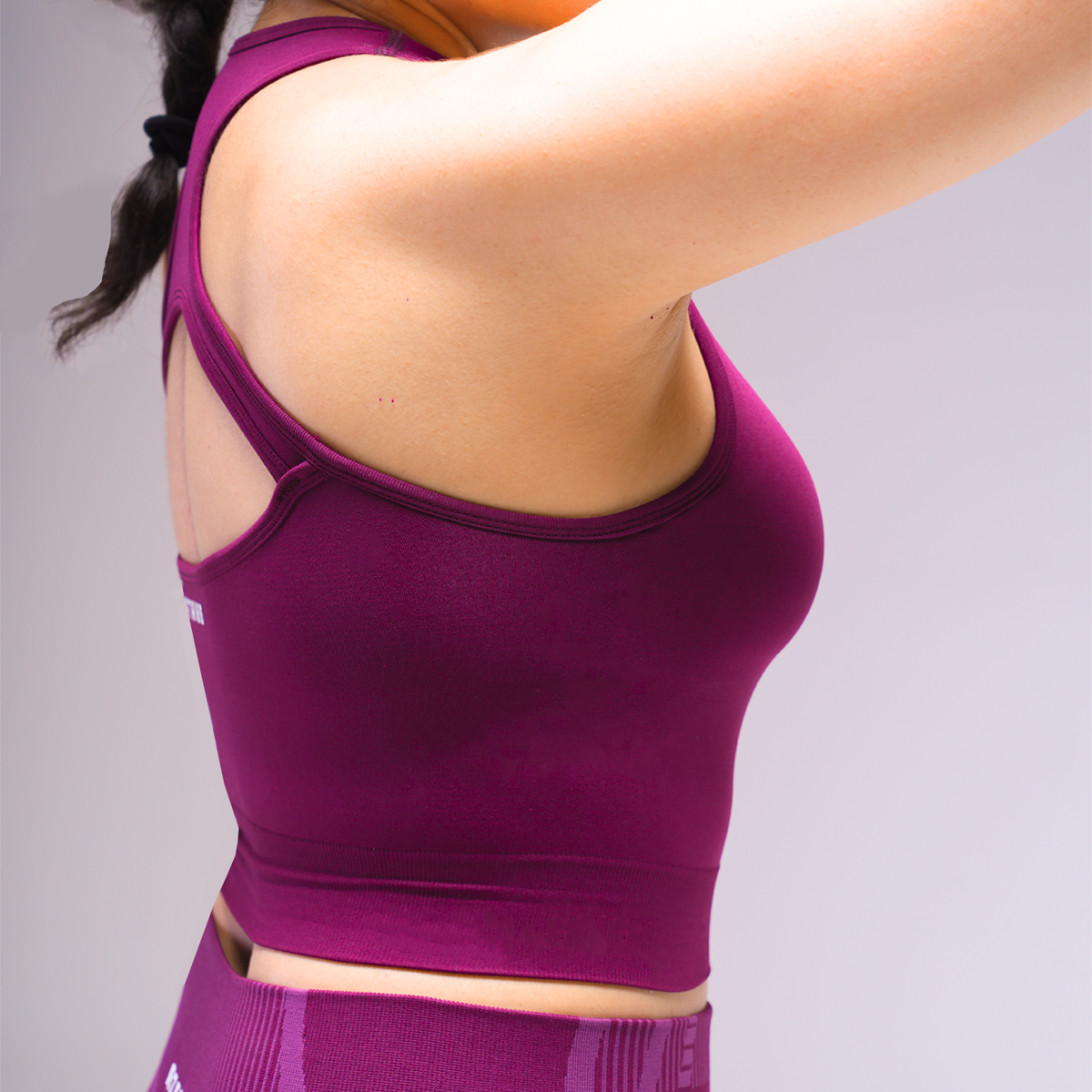 Apex Tank Top With Built-In Bra - Deep Plum